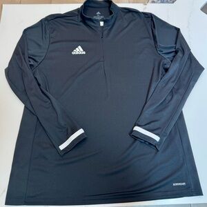 Adidas Men's black Quarter-Zip Jacket size XL Like New